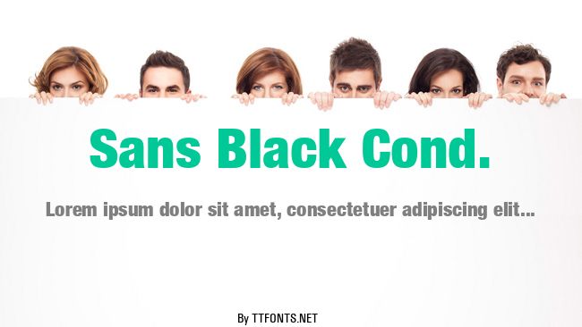 Sans Black Cond. example